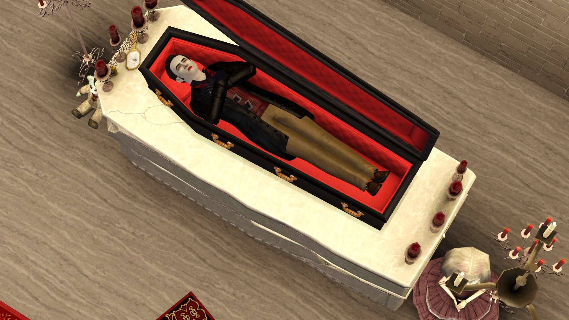 Why do vampires sleep in coffins